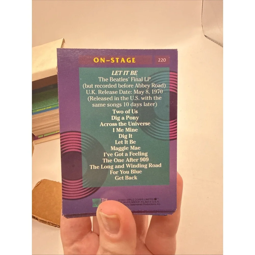 The Beatles Collection 1993 River Group Complete 220 Card Base Set NM-MINT
